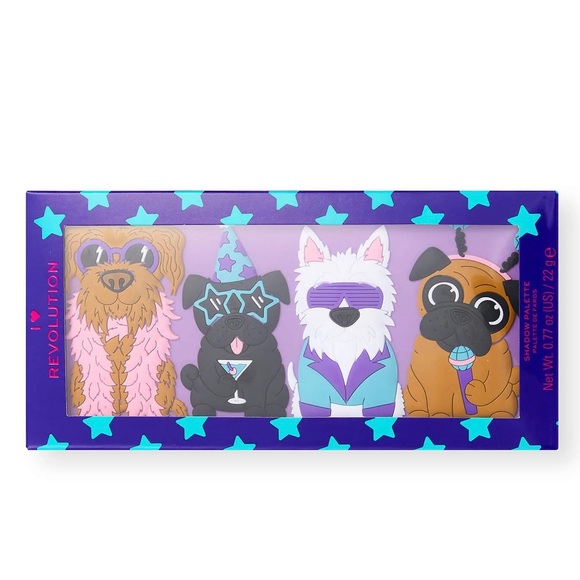 I heart ❤️ revolution Party Pooches Eyeshadow Glam palette NEW! - Picture 6 of 9